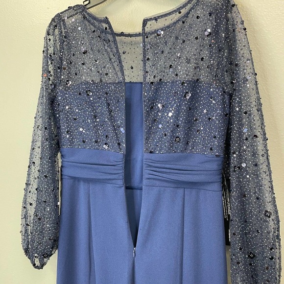 JS Collections Navy Blue Sequin Dress - Picture 11 of 16